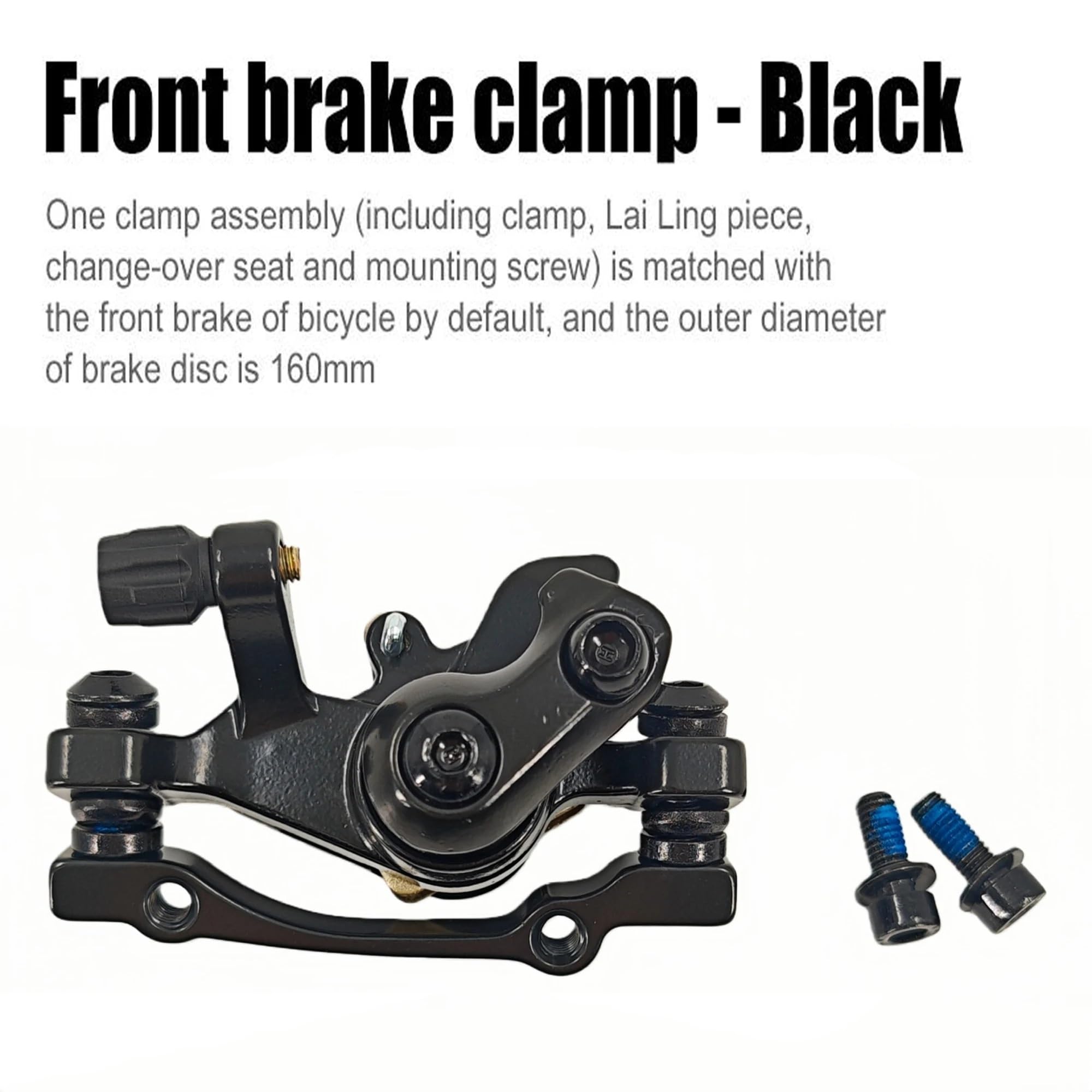 Zacisk hamulca tarczowego do roweru szosowego MTB Linia rowerowa Tarcza ciągnąca Hamulec mechaniczny 160 mm Zacisk hamulca wirnikowego Bęben HamulACcowy Rowerowy(F R Brake)