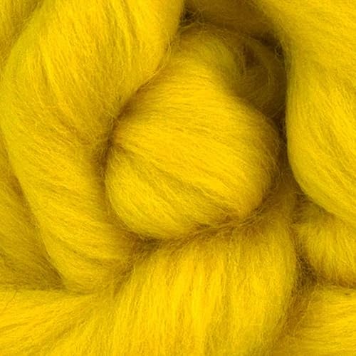 Miniatura 23 de Revolution Fibers Lana Corriedale teñida 8.2 onzas de parte superior de lana peinada de primera calidad 26 micras, 100% lana Corriedale pura