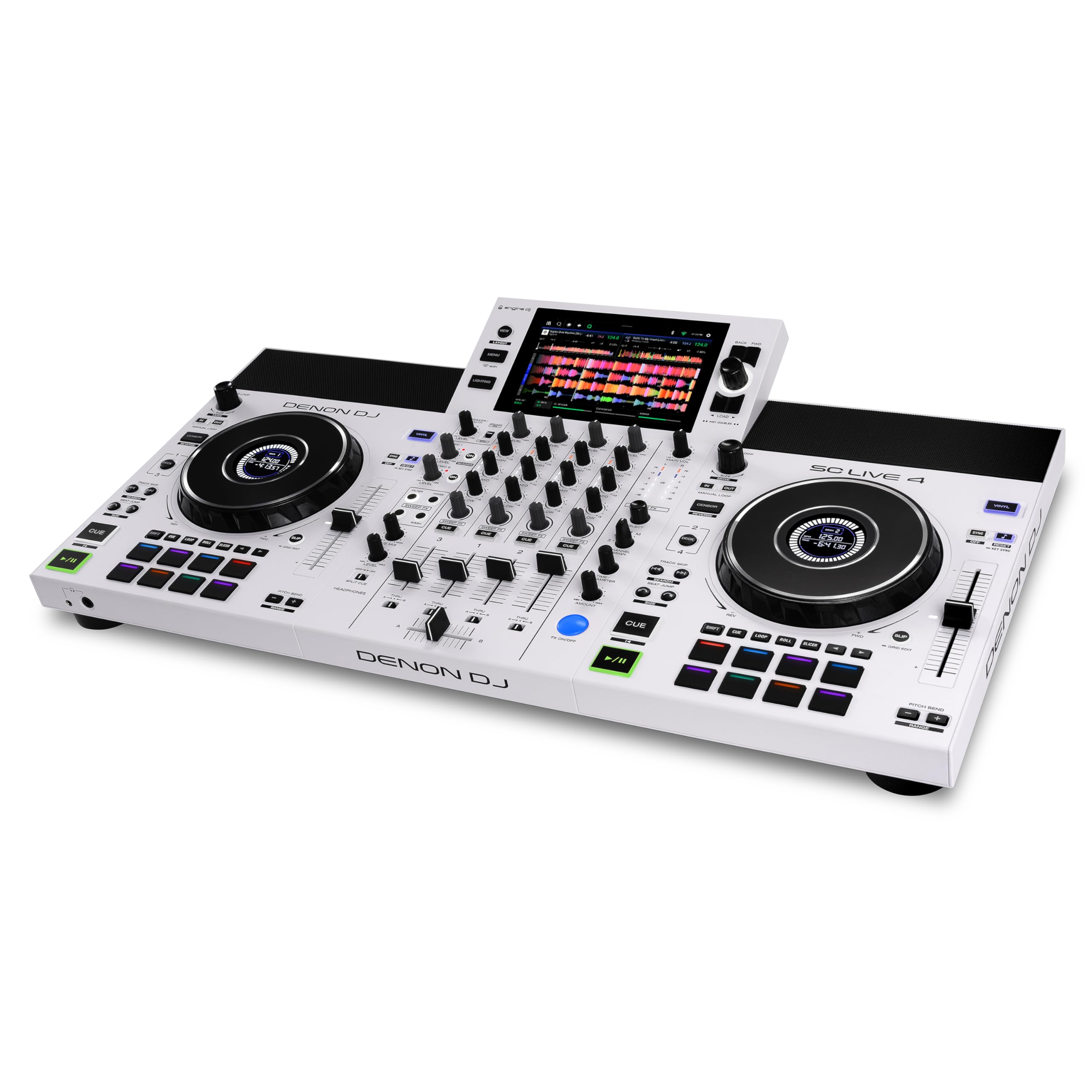 Denon DJ Controlador de DJ autônomo SC LIVE 4 com separação de