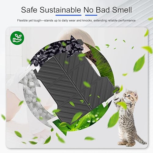 Miniatura 6 de Xipoo Tapete para caja de camioneta compatible con Dodge Ram 1500 2019-2024, tapete de cama de 5.7 pies de TPE de repuesto para accesorios Dodge Ram