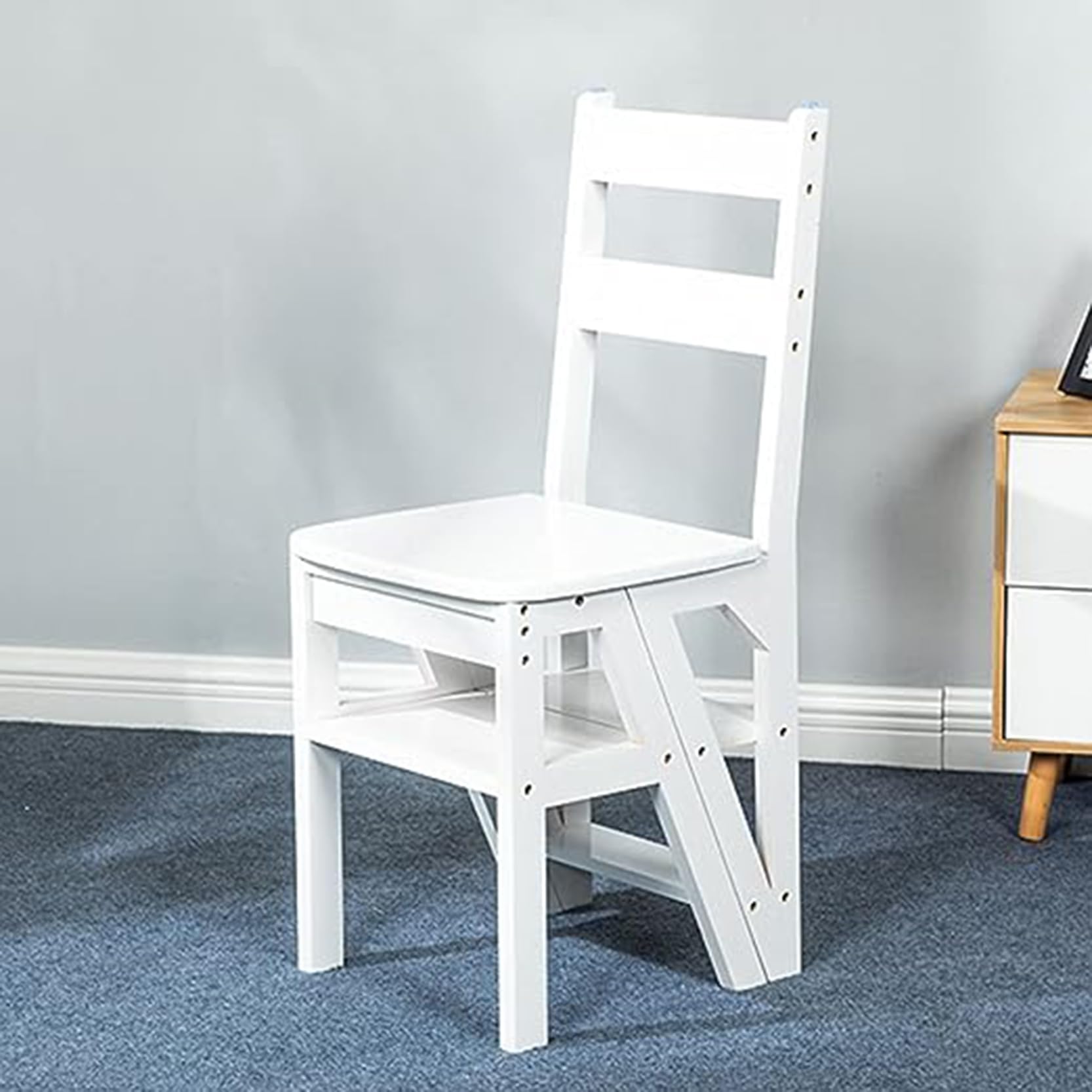 Tabouret-échelle 120 kg pliant pour petits espaces
