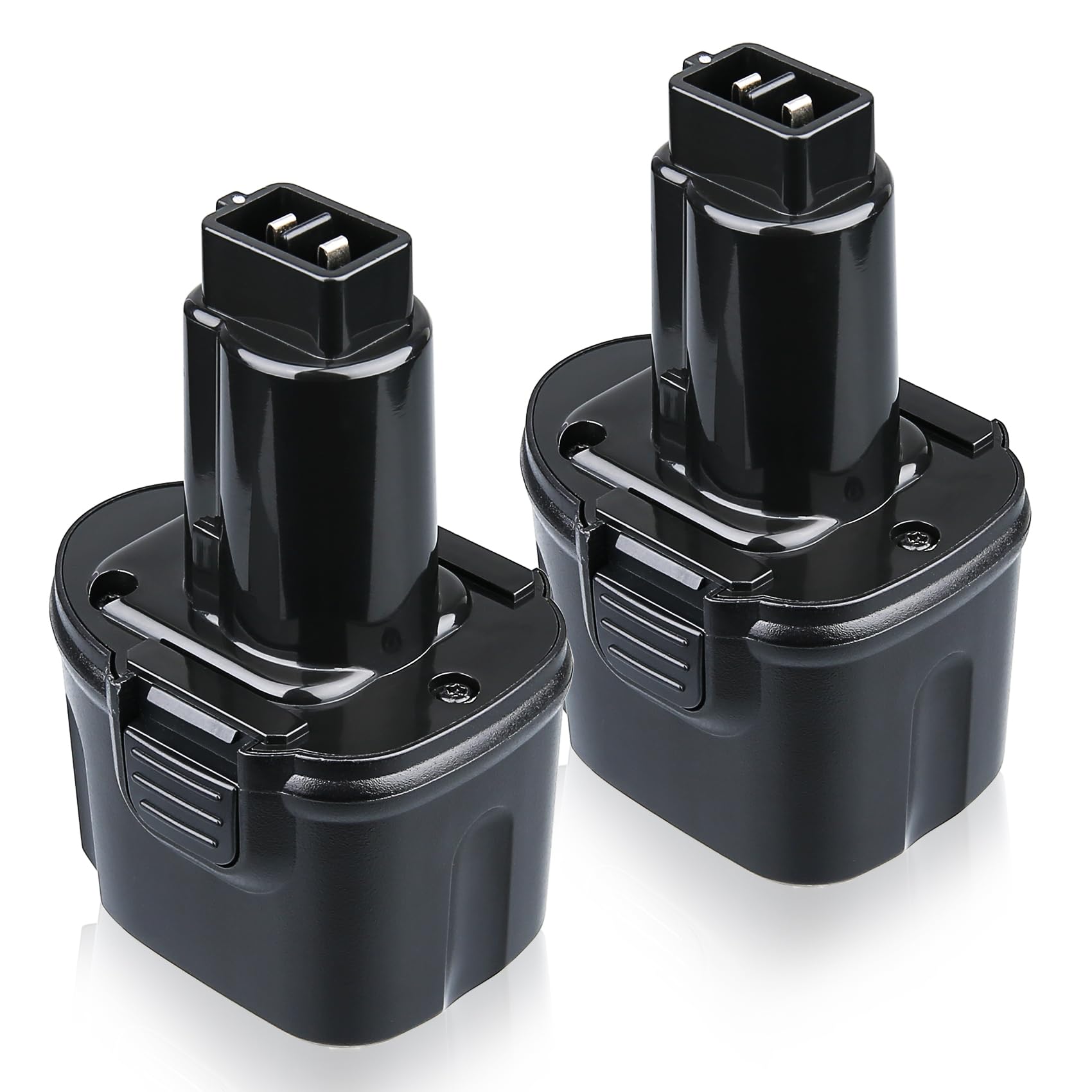 VANTTECH4800mAh 7.2V Ni-MH Battery Replacement for Dewalt 7.2V Battery DW9057 DE9057 DE9085 DW920K DW920K2 DW925K DW925K2 DW968K 2 Pack