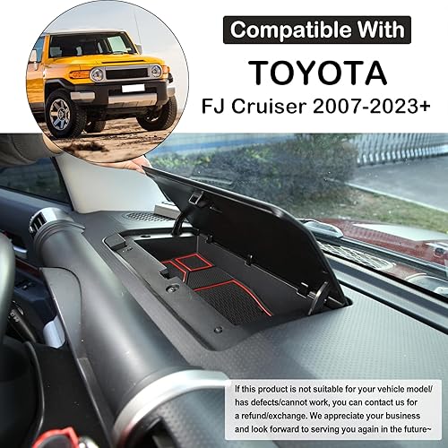 Miniatura 3 de Kit de 15 alfombrillas con ranura para automóvil para Toyota FJ Cruiser 2007-2021, incluye alfombrillas antideslizantes para reposabrazos, caja de