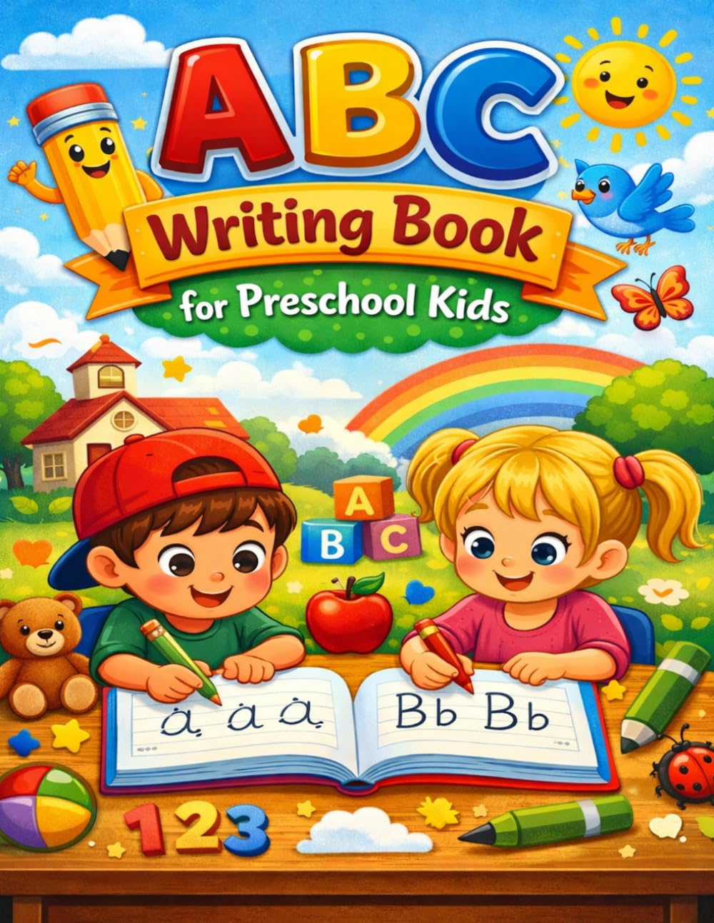 ABC writing book for preschool kids: Handwriting Practice for Ages 3–5 | Alphabet Tracing, Letters, and Early Writing Skills