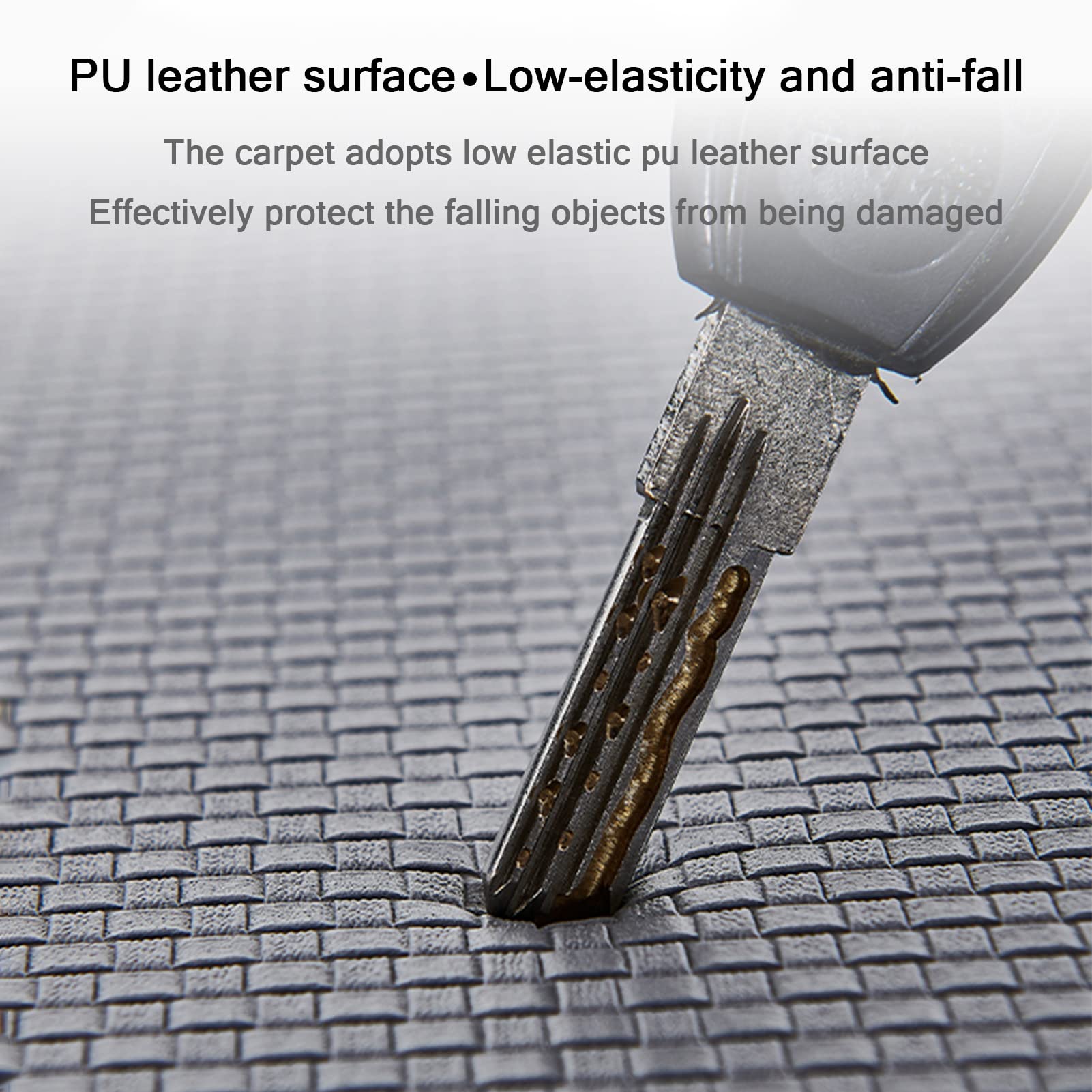 Tapis anti-fatigue, antidérapant, imperméable et facile à nettoyer pour cuisine, bureau, sol, évier, buanderie – Design rembourré pour un confort amélioré