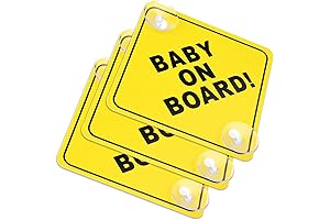 3PCS Baby On Board Car Warning Signs