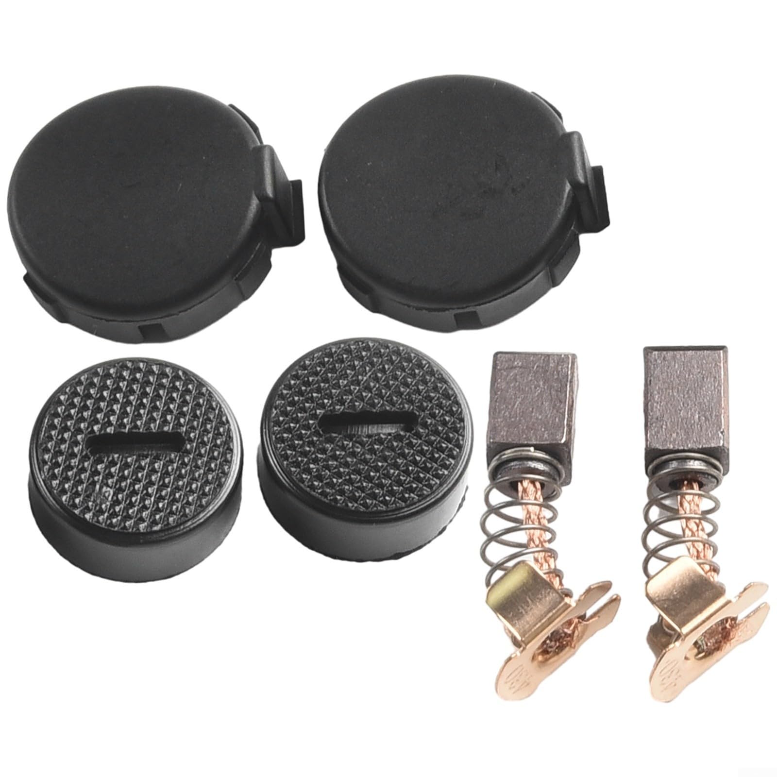 Zilimontt Set di spazzole in carbone con tappo di supporto e coperchi per smerigliatrice angolare e trapano CB430 BHP460 BHR200 BGA452 LXDG01 LXDG01Z compatibile con Makita 14,4 V 18 V LXT Cordless