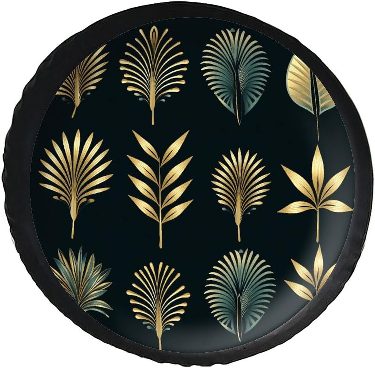 28"-34" Thickening Spare Tire Cover Gothic Fairy Garden Waterproof Leather Tire Wheel Cover for Trailer Jeep RV SUV