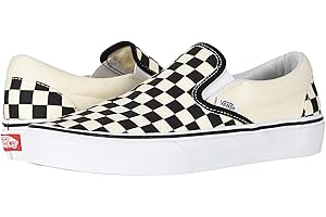 Vans Black and White Checkered Classic Slip-On Shoes