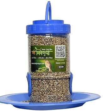 Skybeings Bird Feeder for Bird Food Small 1 Piece_Blue