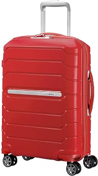 Samsonite Flux - Spinner S, Expandable Hand Luggage, 55 cm, 37/44 L, Red Red