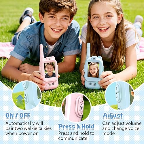 Miniatura 3 de Walkie Talkies de video, 2026 nuevo Walkie Talkie con pantalla, Walkies Talkies de intercomunicación de video recargable, radio de 2 vías de largo