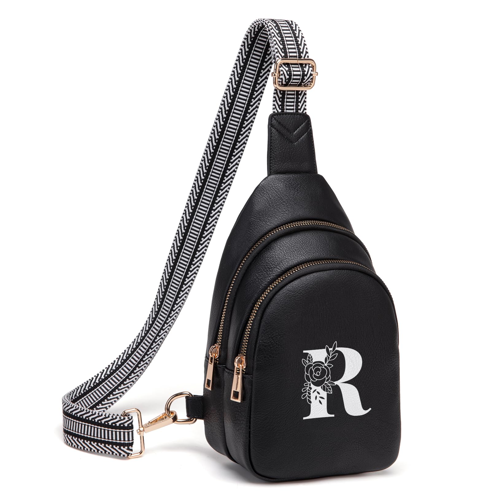 Viverte Crossbody Bags for Women Initial Sling Bag Cross Body Fanny Packs Personalized Gifts for Mom Women Wife