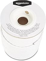 Vista 2 de Yaxa Basics - Cable de altavoz de audio de calibre 14, 99.9% de cobre libre de oxígeno, 200 pies, blanco