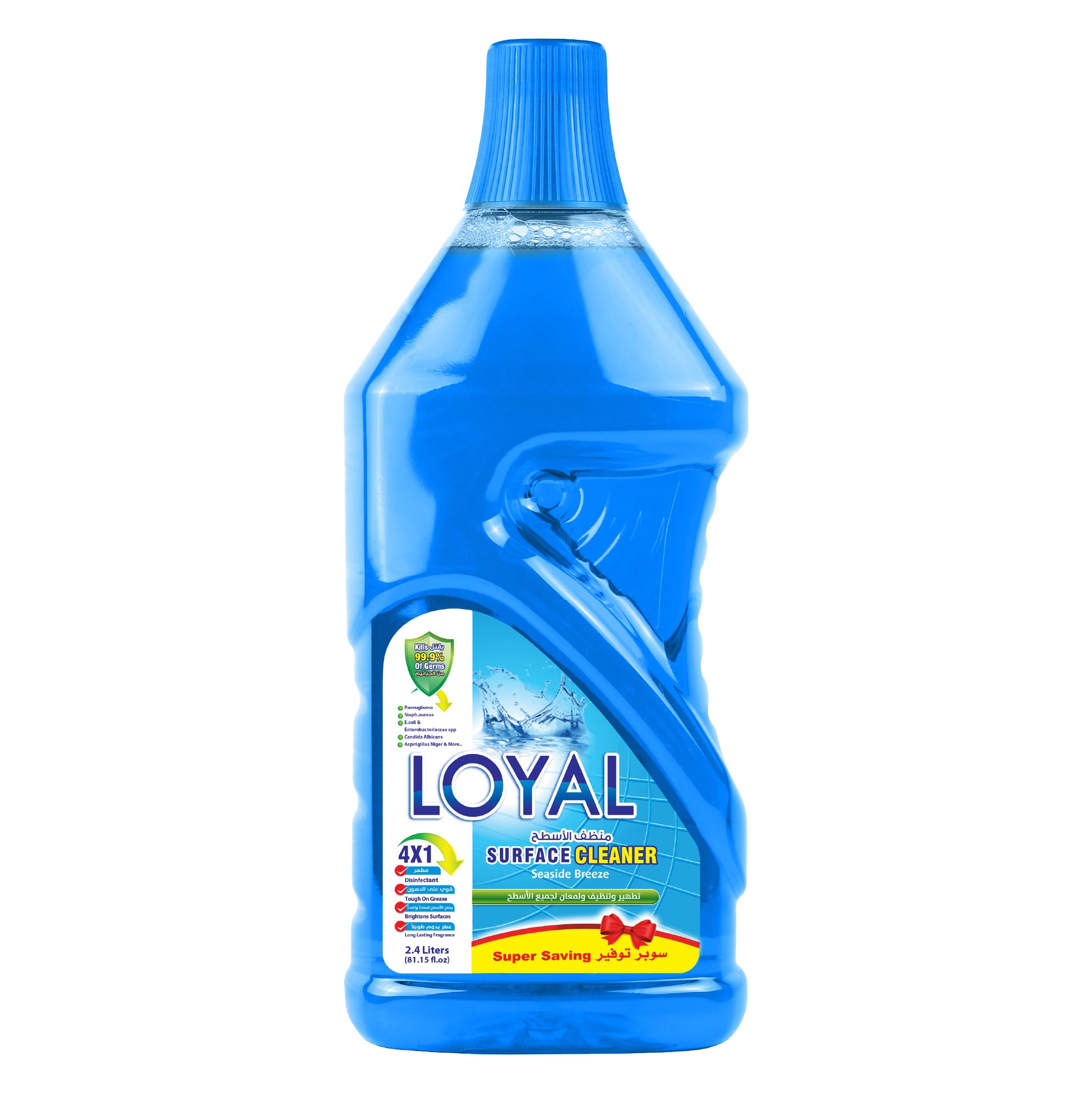 Surface Cleaner Liquid, Seaside Breeze, Blue, 2400ml