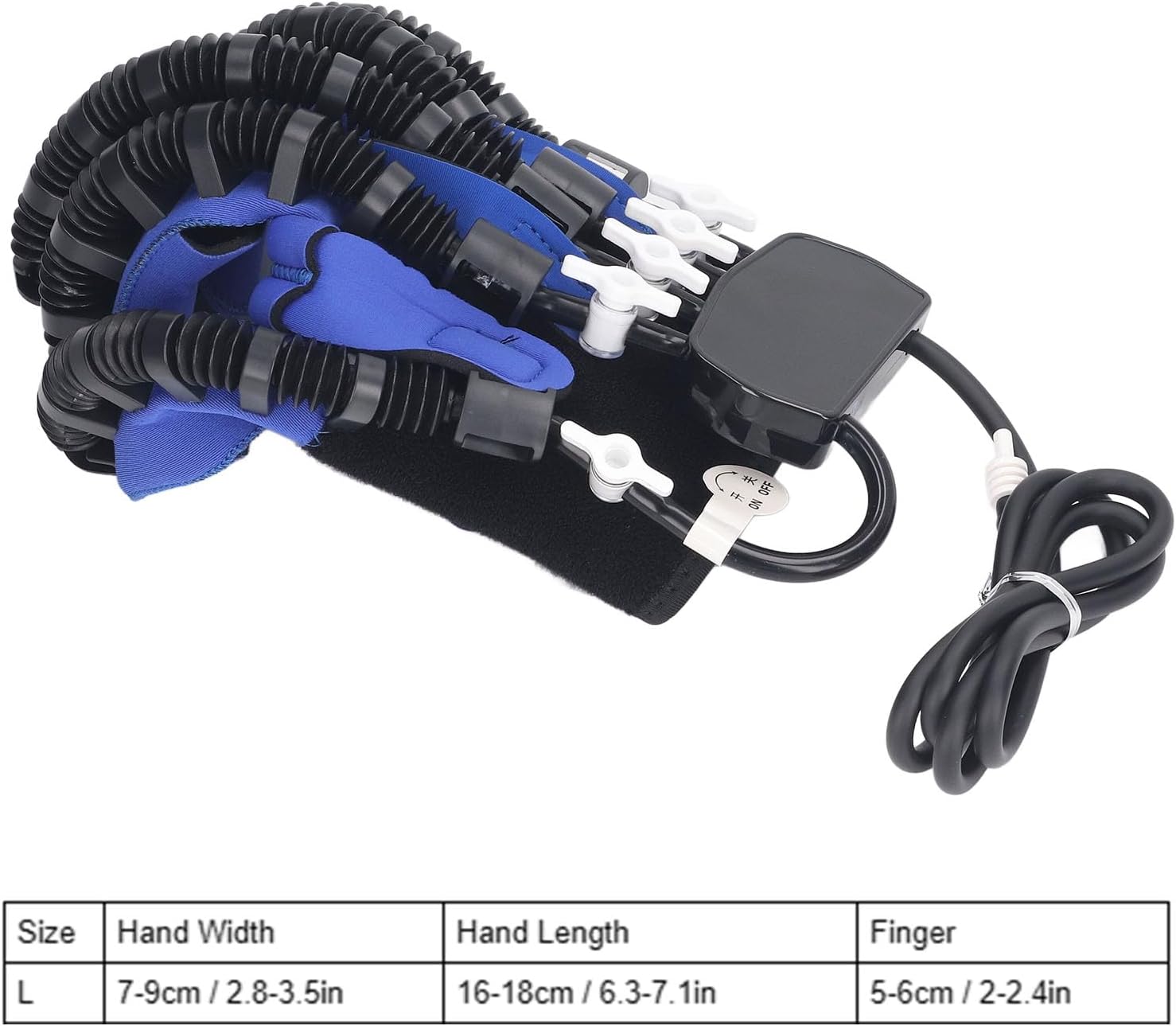 Fockety Rehabilitation Robot Gloves, Portable Electric Finger Exerciser for Arthritis Hemiplegia and Stroke Patient, Hand Movement Simulation, Mirror Mode, Hand Splint Finger Orthosis