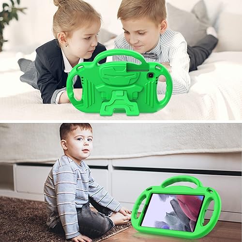 Miniatura 4 de AVAWO Funda infantil para Samsung Galaxy Tab A7 Lite de 8.7 pulgadas 2021, soporte ligero a prueba de golpes con correa, material protector de goma