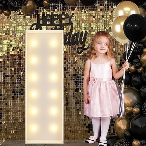 Miniatura 1 de Letras iluminadas de marquesina de 4 pies, letra grande de marquesina para baby shower, cumpleaños, compromiso, boda, decoración de fiesta