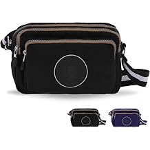 Coronel Tapiocca Women's Shoulder Bag Alda Luggage-Hand Baggage, Black, Bandolera