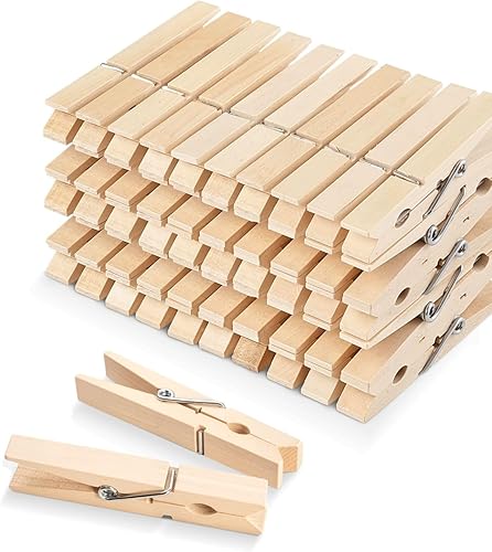Alfileres de ropa de madera para manualidades, pinzas de cierre de agarre fuerte, clips de ropa de madera de abedul, pinzas de ropa para colgar