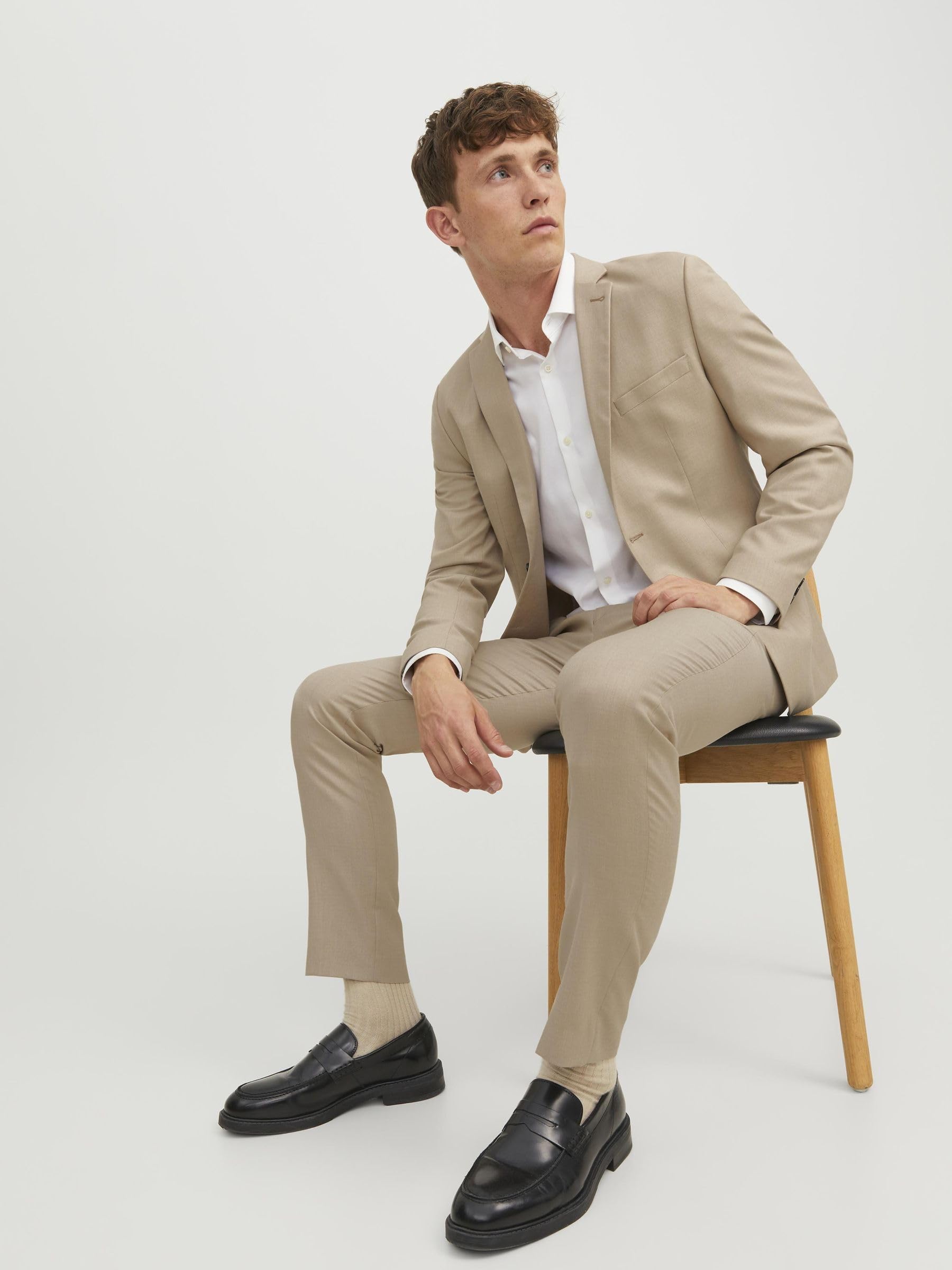 JACK & JONES Pantalon habillé JPRSOLARIS Pantalons de Tailleur Super Slim Fit