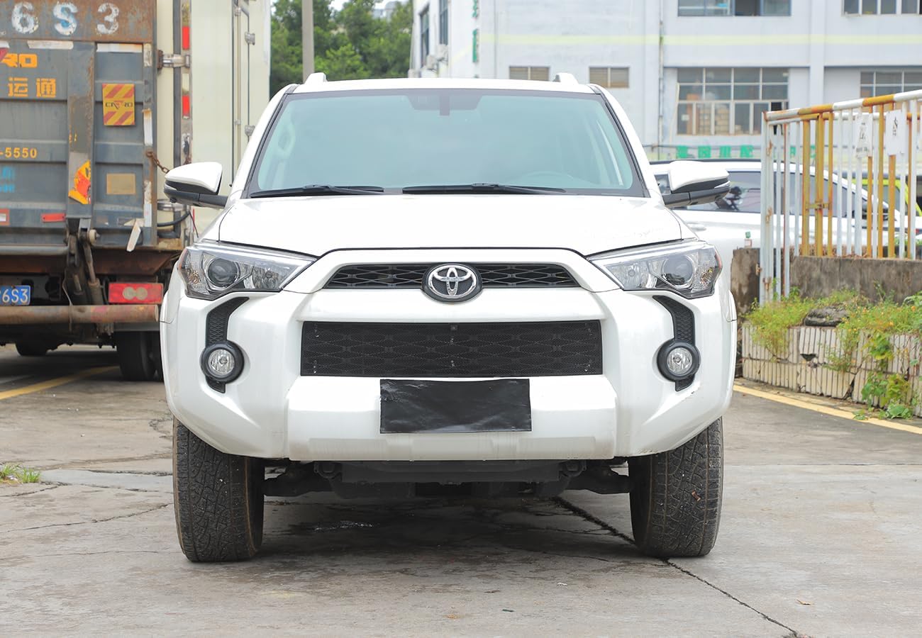 Front Center Grill Mesh Grille Air Intake Insect Net Cover Compatible with Toyota 4Runner SR5 TRD Pro 2010-2023 Car Exterior Accessories (Black)
