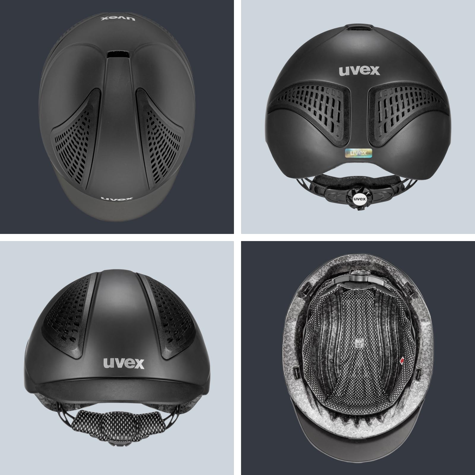 uvex Exxential III Reithelm – Sicherheit & Komfort – Leichtes Inmould-Design – Ponytail Cut