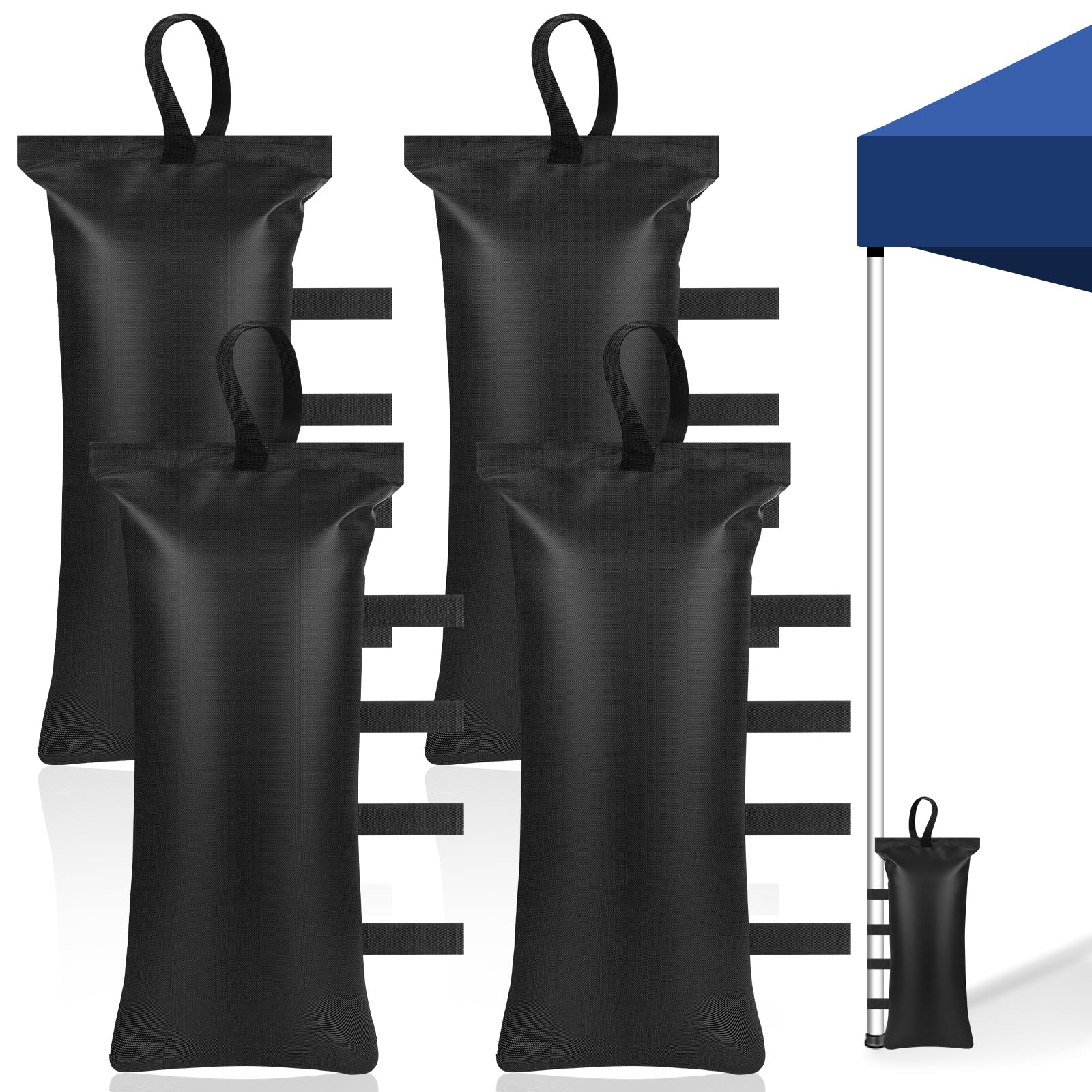 Heavy Duty Sandbag, Gazebo Weights Sand Bags, Weight Bags Photo Studio Saddlebag with Handles, Design for Photography Stand Light Stand Tripod, Outdoor Patio, Sports 4pcs