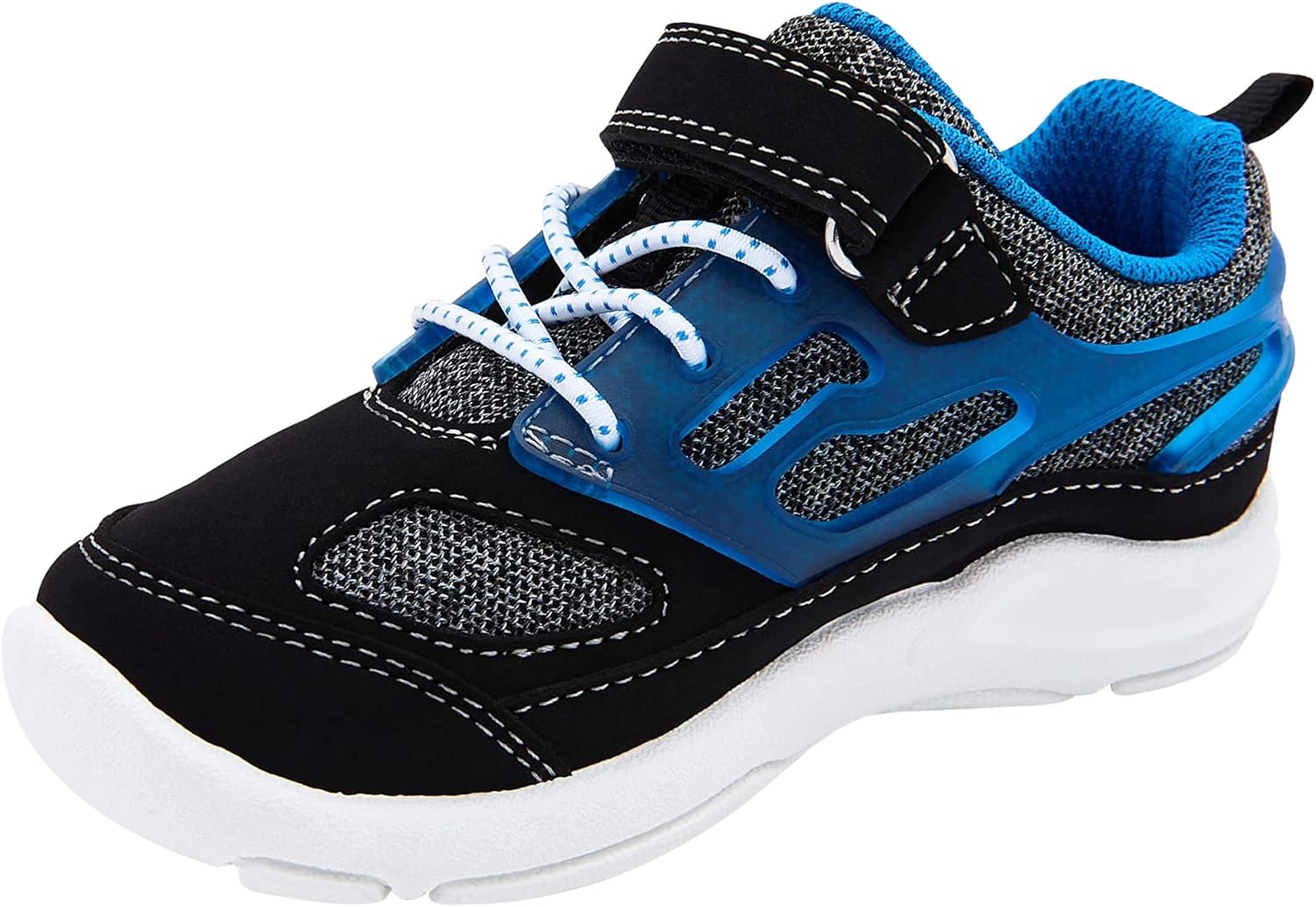 OshKosh B'Gosh boys Os22c05b Sneaker, Black/Grey, 4 Toddler US