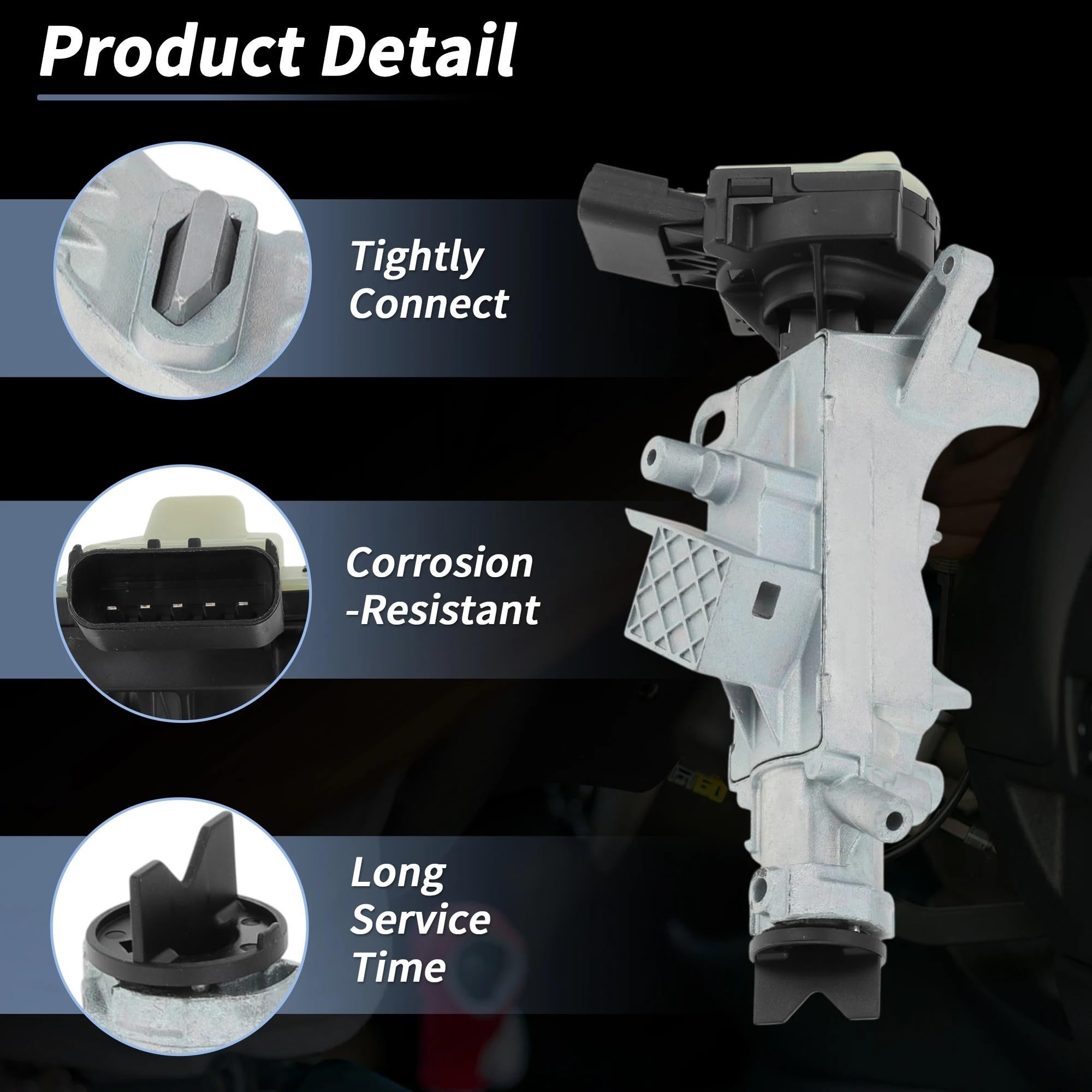 bloccasterzo 68054822AB Compatibile Con Jeep Per Wrangler Per Compass Per Patriot 2007-2017 Auto Cilindro Serratura Accensione Cilindro Serratura