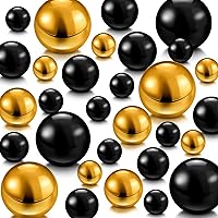 Vista 15 de Hicarer 120 piezas de perlas para relleno de jarrón, jarrón de perlas para centros de mesa, soporte para cepillos, cuentas sintéticas redondas