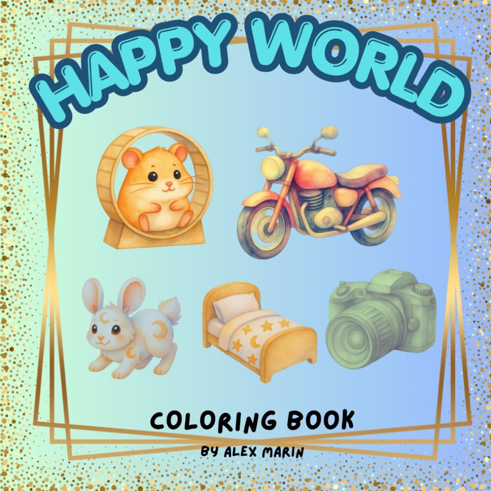 HAPPY WORLD COLORING BOOK