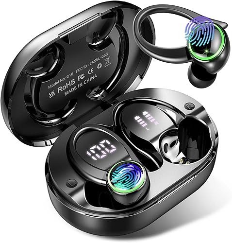 2026 Bluetooth Kopfhörer, Kopfhörer Kabellos Bluetooth 5.4 Sport tiefer Bass, 56