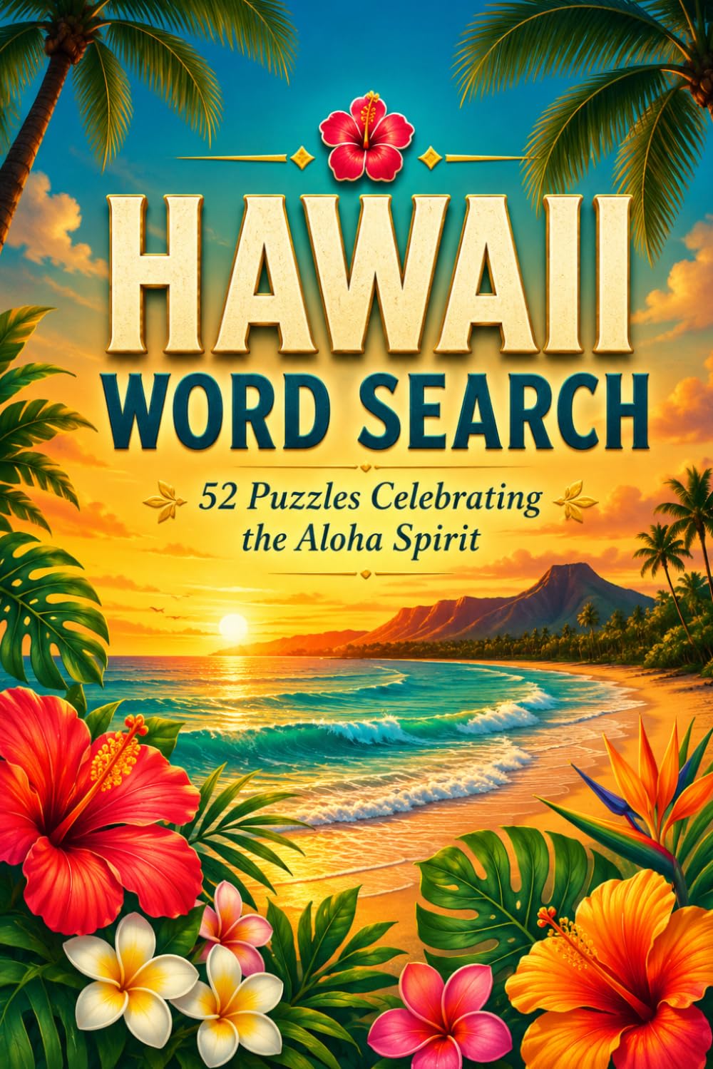 Hawaii Word Search: 52 Puzzles Celebrating the Aloha Spirit | Word Search Activity Book for Hawaii Lovers