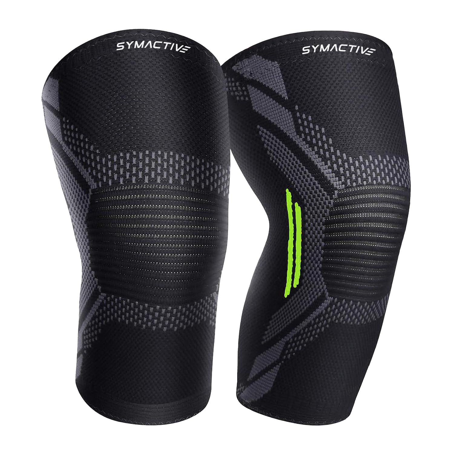 Amazon Brand - Symactive Kneecap Compression Support | For Gym, Running, Cycling & Sports | For Men & Women | Small Size (Black) (B0D31WYSW7) Amazon Price History, Amazon Price Tracker