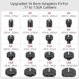 EZshoot Bore Sight Kit for .17 to 12GA Calibers BoreSighter with Button Switch Red Laser Bore Sight