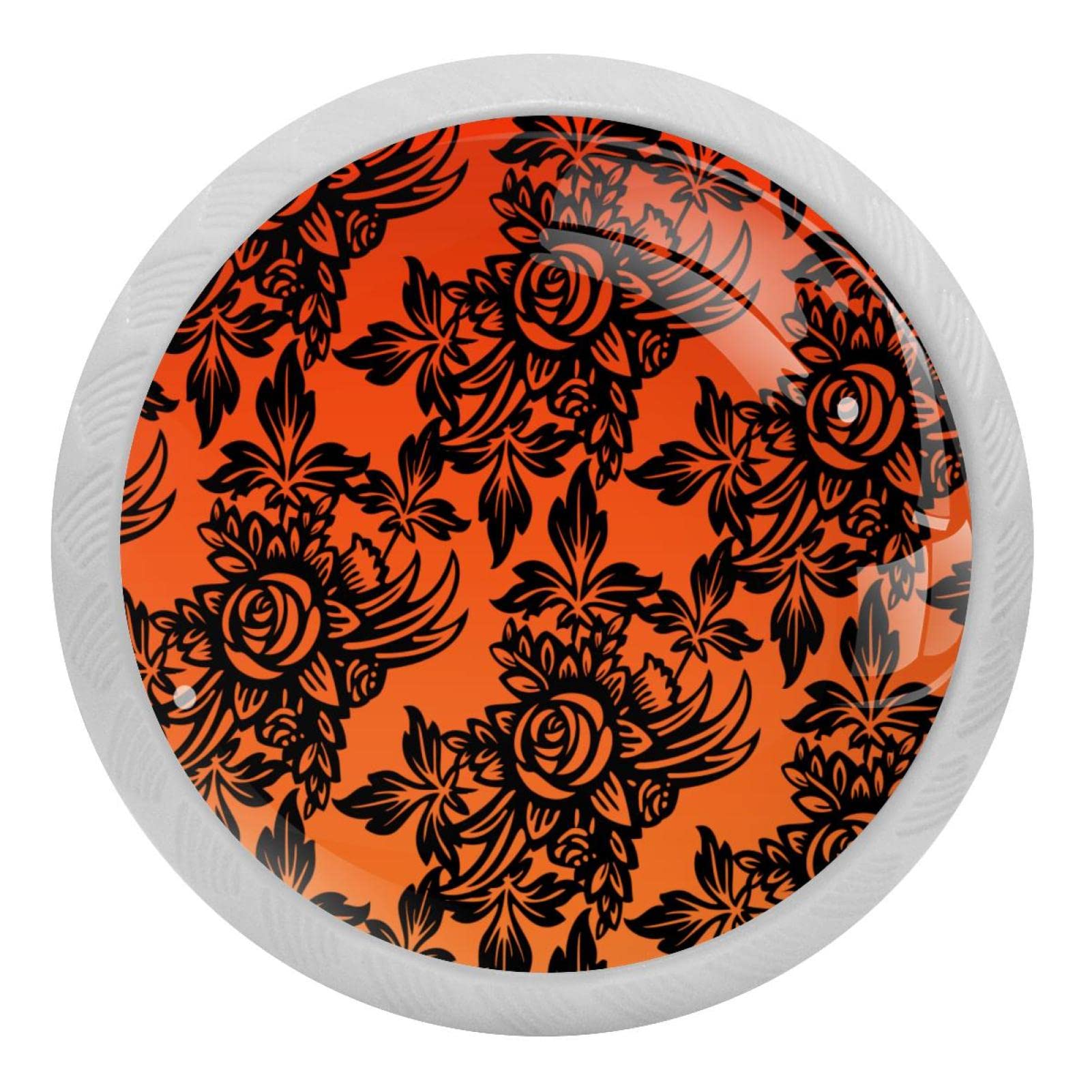 Poignées rondes fluorescentes motif rose : ne cherchez plus vos tiroirs dans le noir