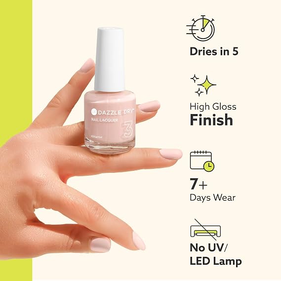 Dazzle Dry Top Coat - Step 4 - A Quick Dry Top Coat Nail Polish - A Gel Nail Polish Alternative for Long-Lasting, Non-Toxic Manicures (0.5 fl oz)