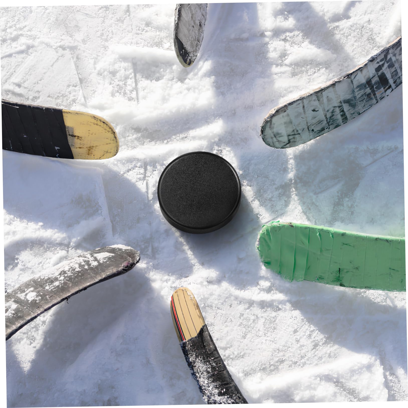 Palet flotter Pratique rondelles de Hockey en Mousse sélectionner des rondelles de Hockey sur Glace Puck Hockey en Salle rondelle de Hockey sur Glace Unité Centrale Noir