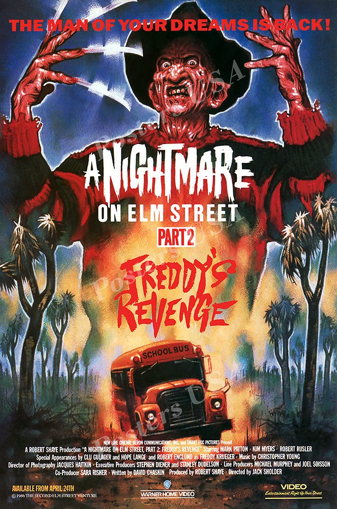 Amazon.co.jp: ポスターUSA A Nightmare On Elm Streetパーツ2 Freddy