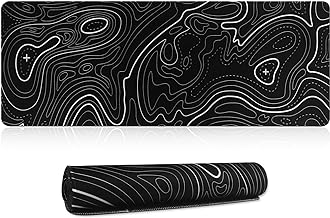 HoYiXi Tapis de Souris,Texturée Résistant à Usure Lavable,Tapis de Souris antidérapant,Convient pour Les Jeux, la Maison et Le Bureau, XXL Mouse Mat 800 x 300 x 3MM,Noir