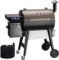 Z Grills 2026 8-in-1 Electric Pellet Grill & Smoker - 697 Sq In, PID 3.0 Controller, LCD, Meat Probes, Easy Clean-Out & Cover