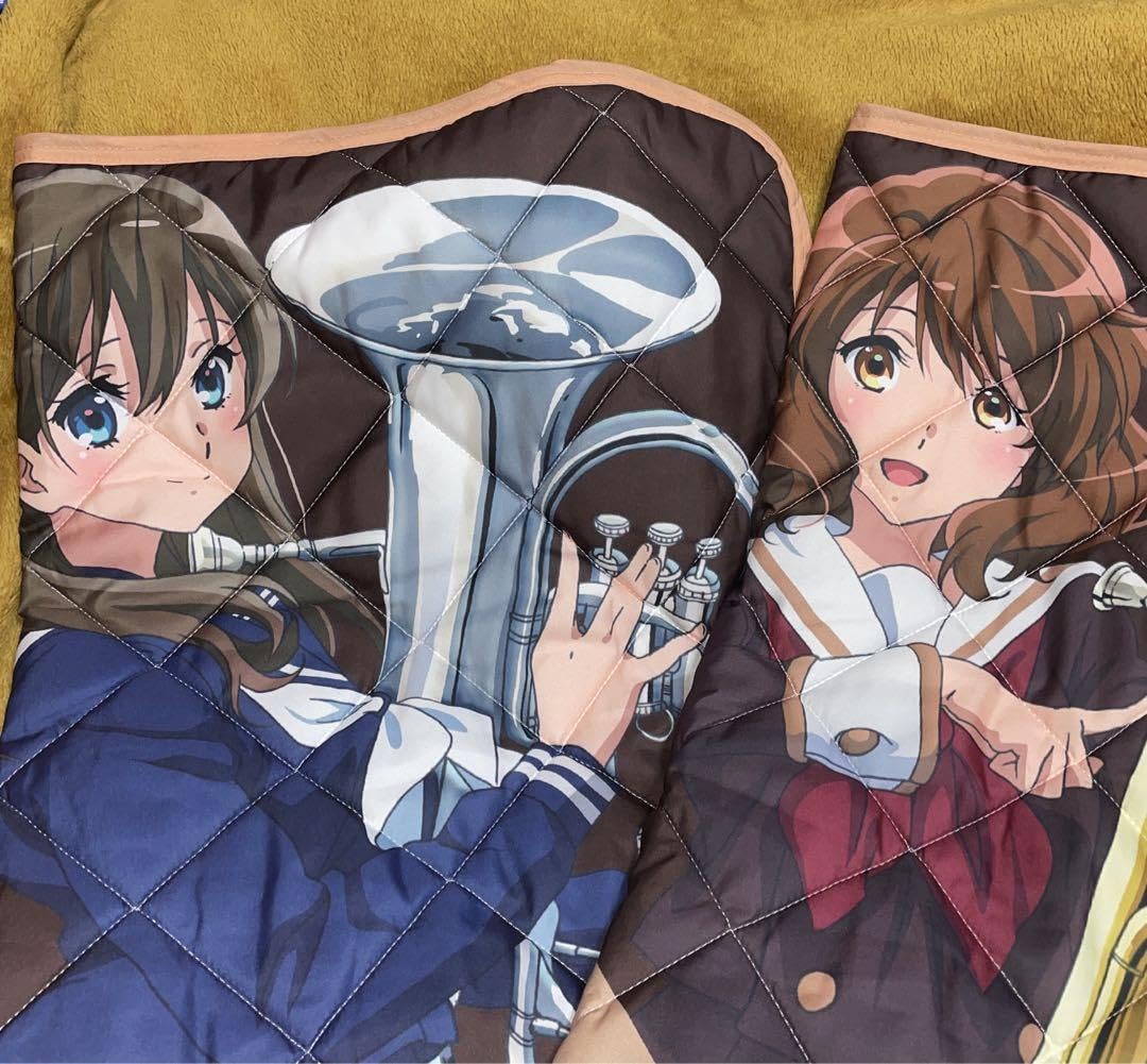 響け！ユーフォニアム3　黒江　黄前　敷きパッド　冷感ケット　枕カバー　デカ巾着 Amazon.co.jp: 響け ユーフォニアム3 黒江 黄前 敷き パッド 冷