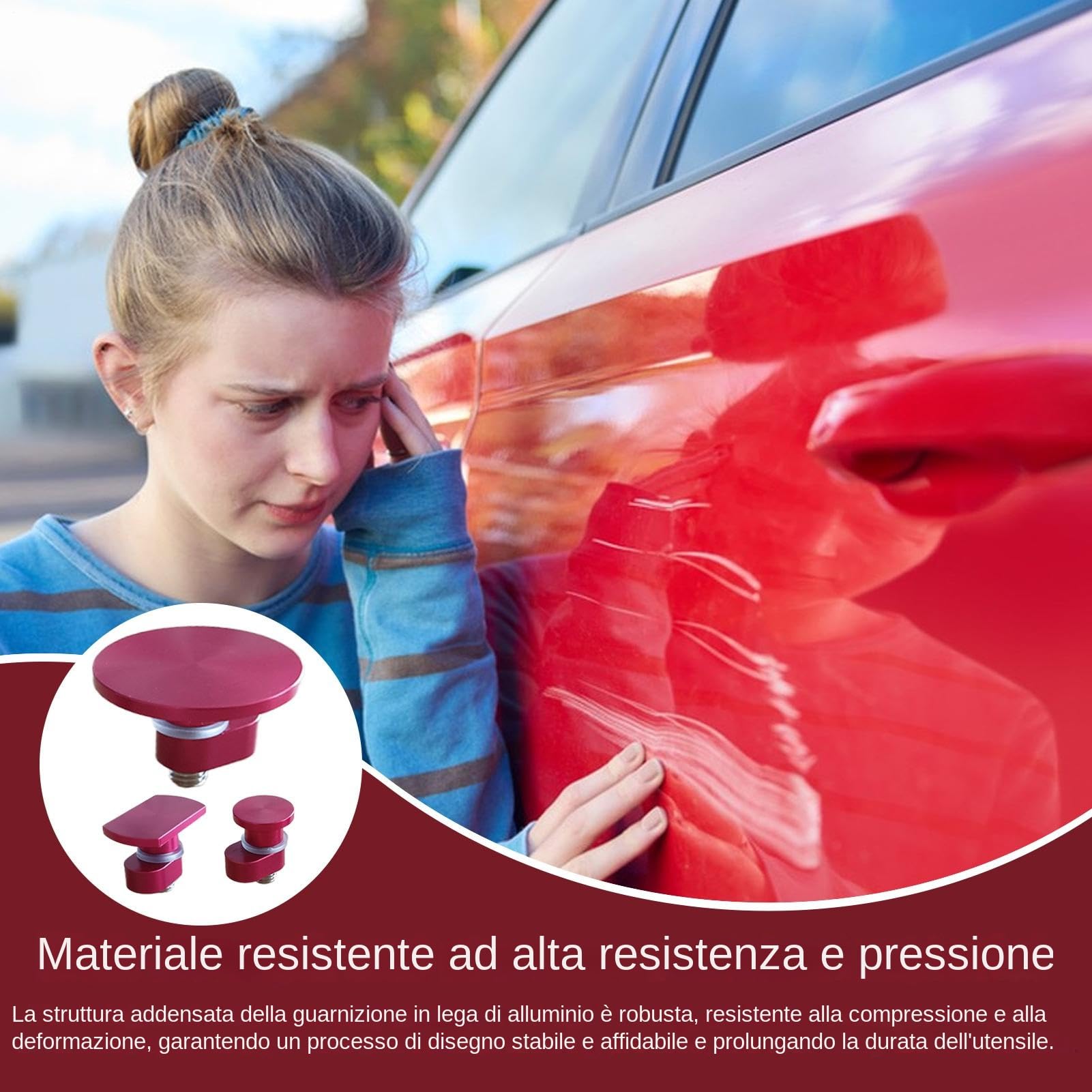 Lot de 3 extracteurs de bosses de voiture en aluminium