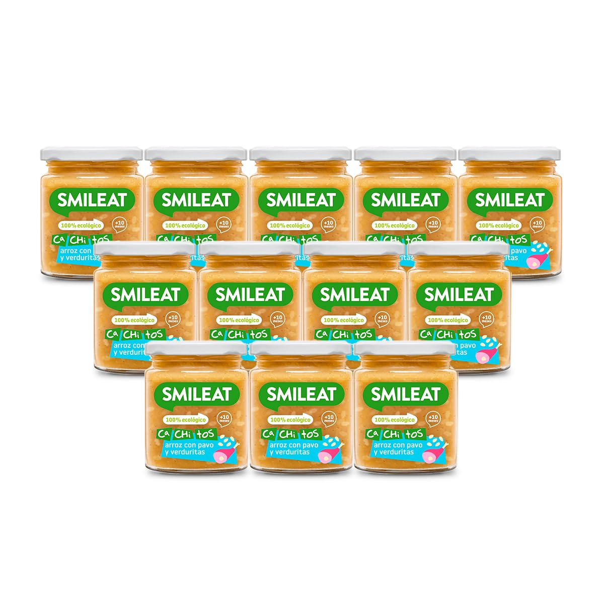 Smileat - Tarrito Ecológico con Sabor a Ternera con Verduras, Ingredientes Naturales, para Bebés desde 6 Meses, Sano y Saludable, sin Gluten - Tarro de 230 g — view 24