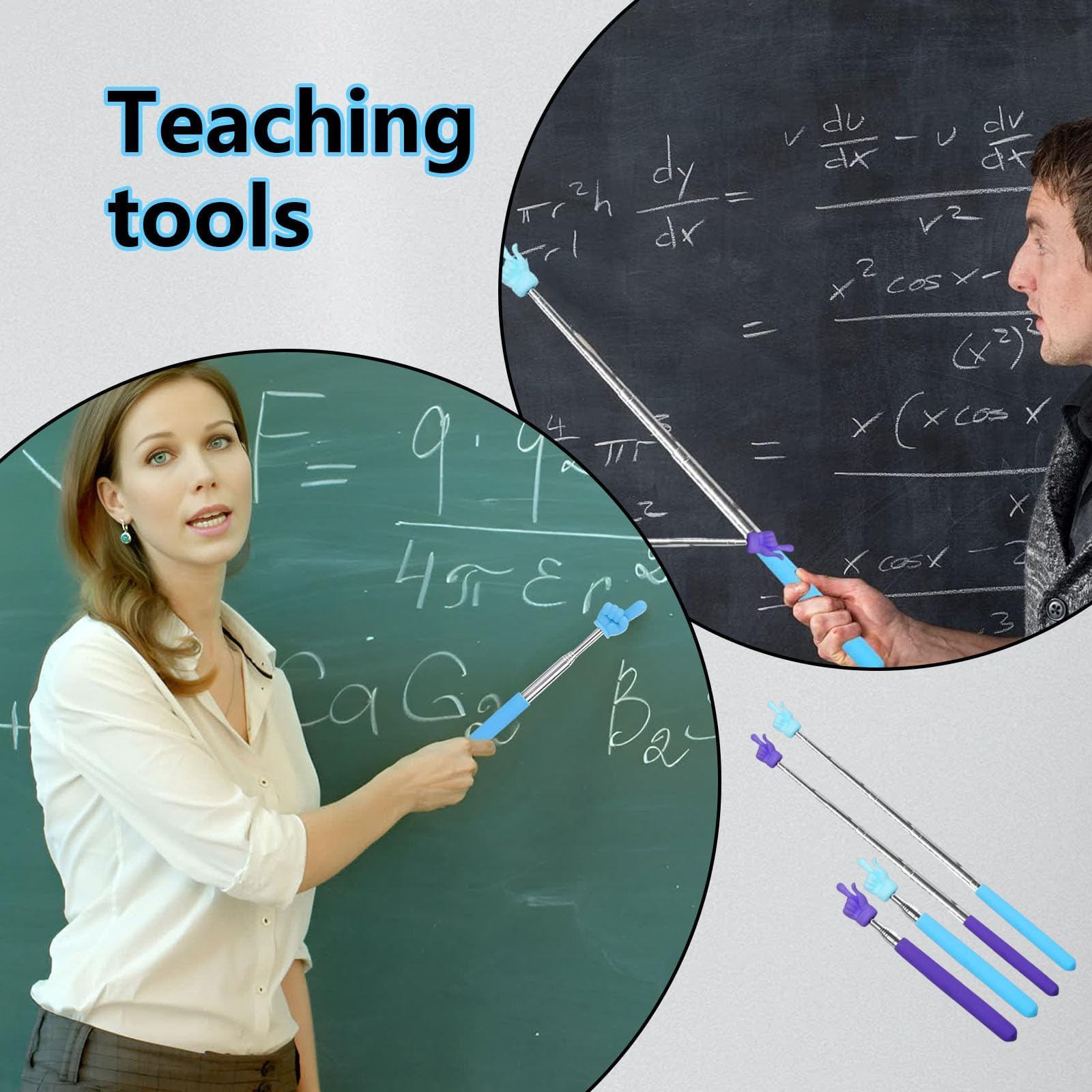 Aazon.co : 3 Pcs Telescopic Teachers Pointer, Ini Hand Pointer Stick - View #11