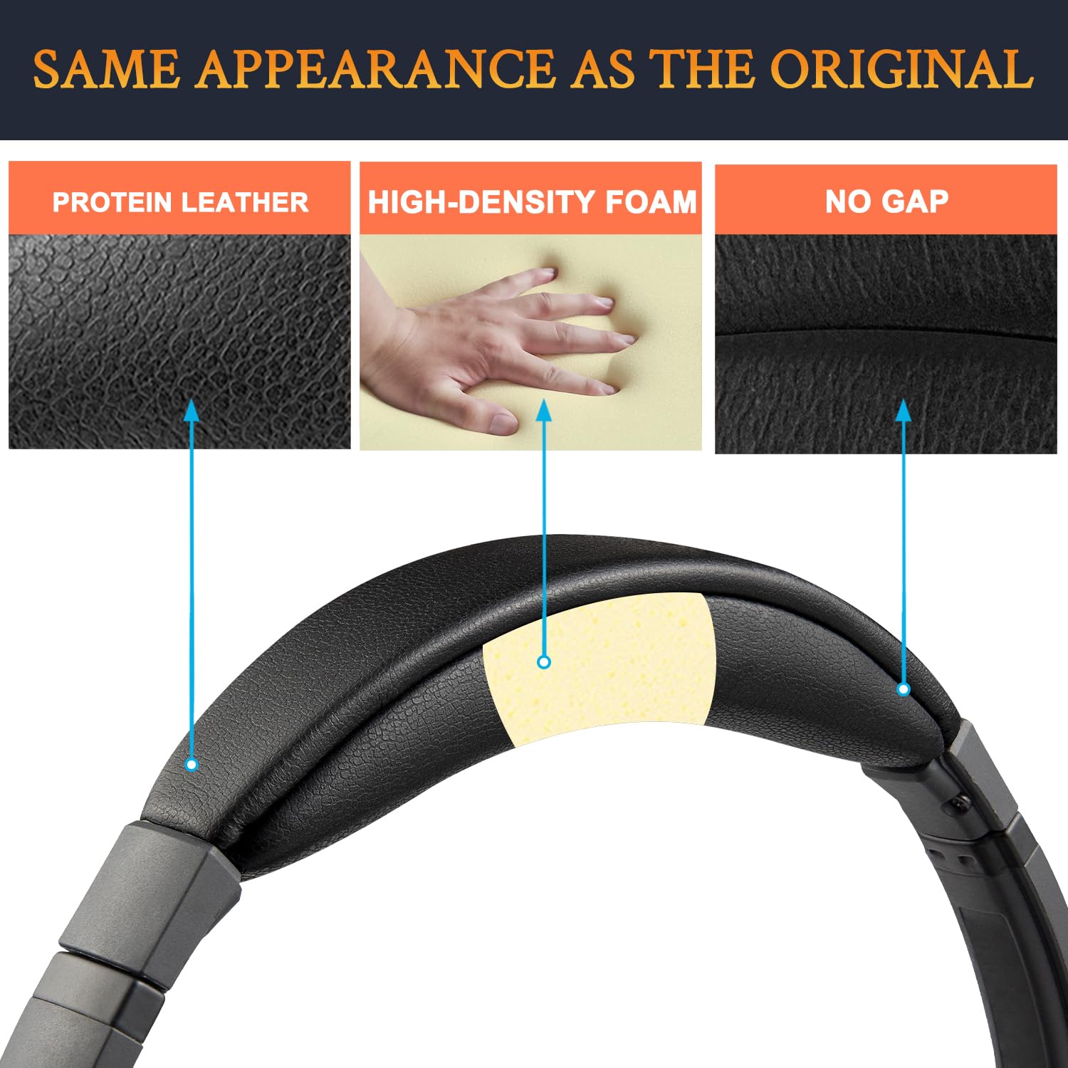 SOULWIT Bandeau pour Bose AE2/AE2i/AE2w/SoundLink Around-Ear I,II/SoundTrue Around-Ear I,II Casque, Pièce de Rechange Headband pour Réparation