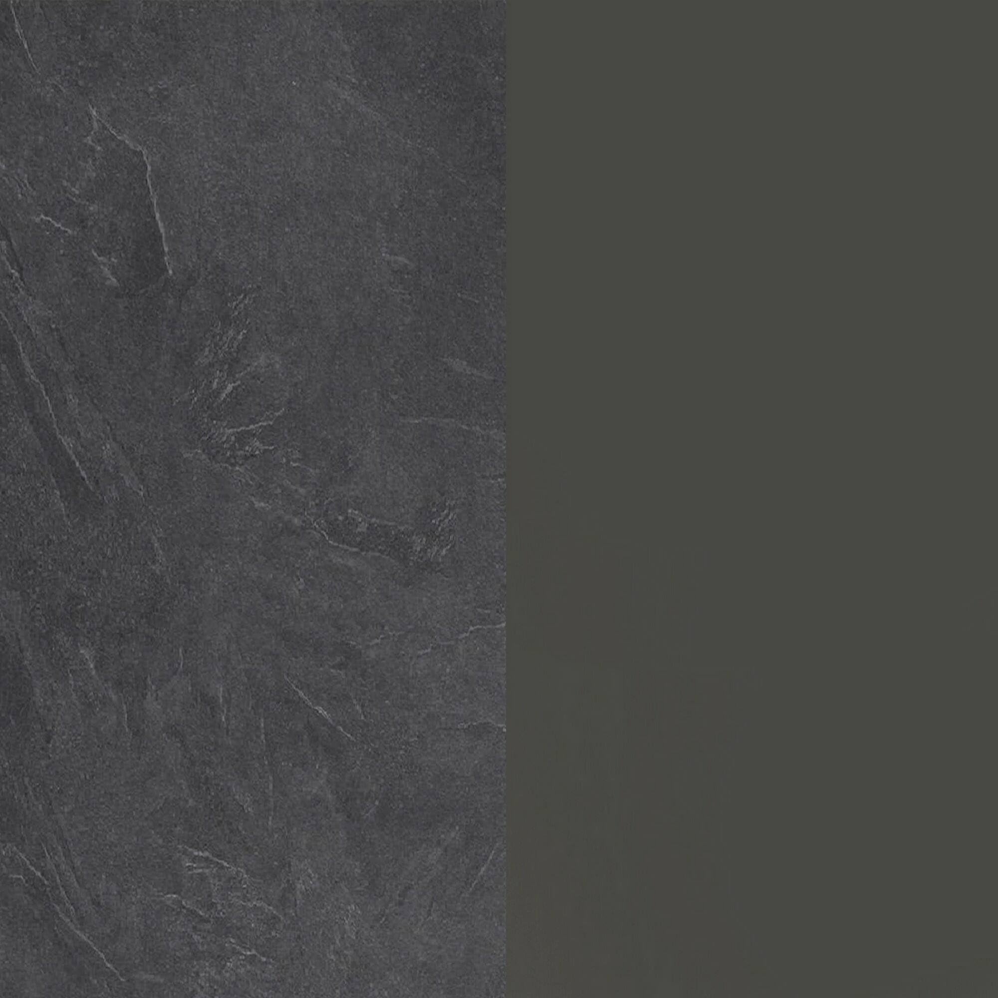 Dmora - Isola da cucina Osvaldo, Armadio multiuso, Mobile per cucinotto, Tavolo ausiliario, 100% Made in Italy, 160x90h90 cm, Antracite e Ardesia