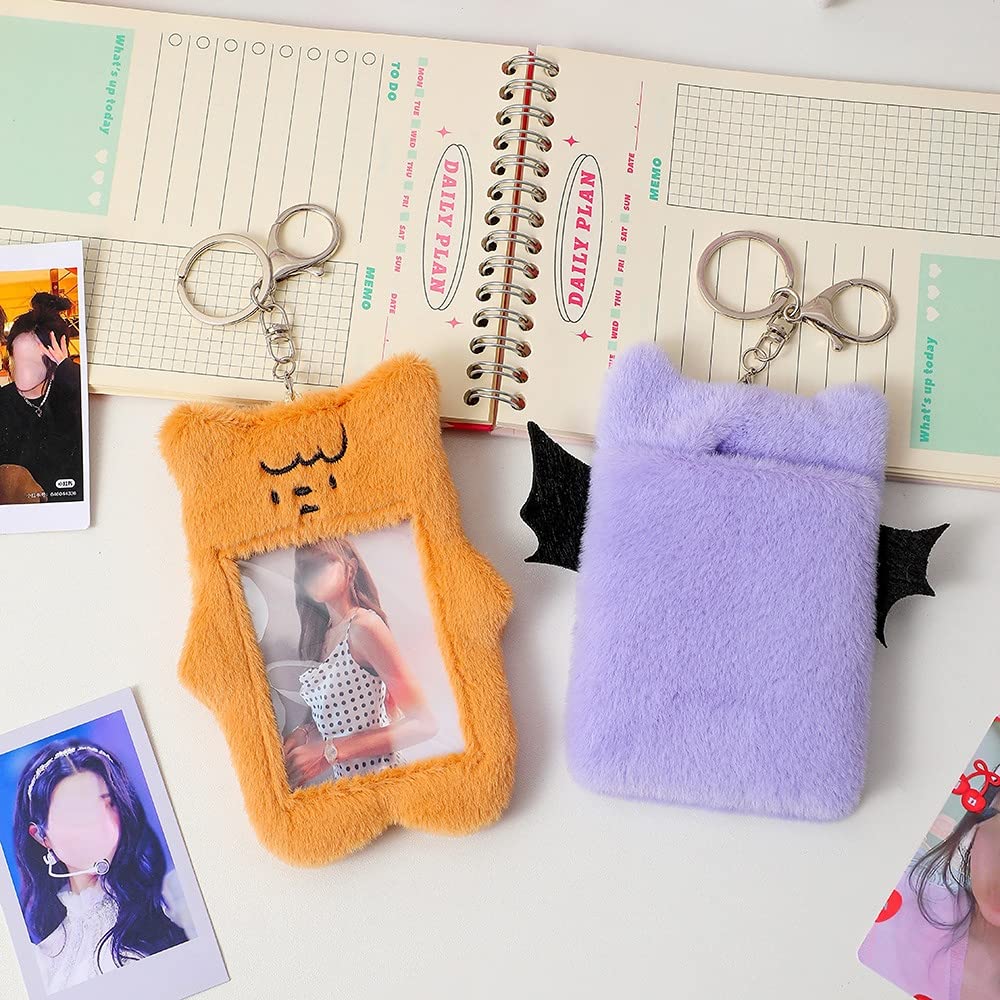 Amazon.com: Kawaii Photocard Holder Keychain Y2K Cute Plush