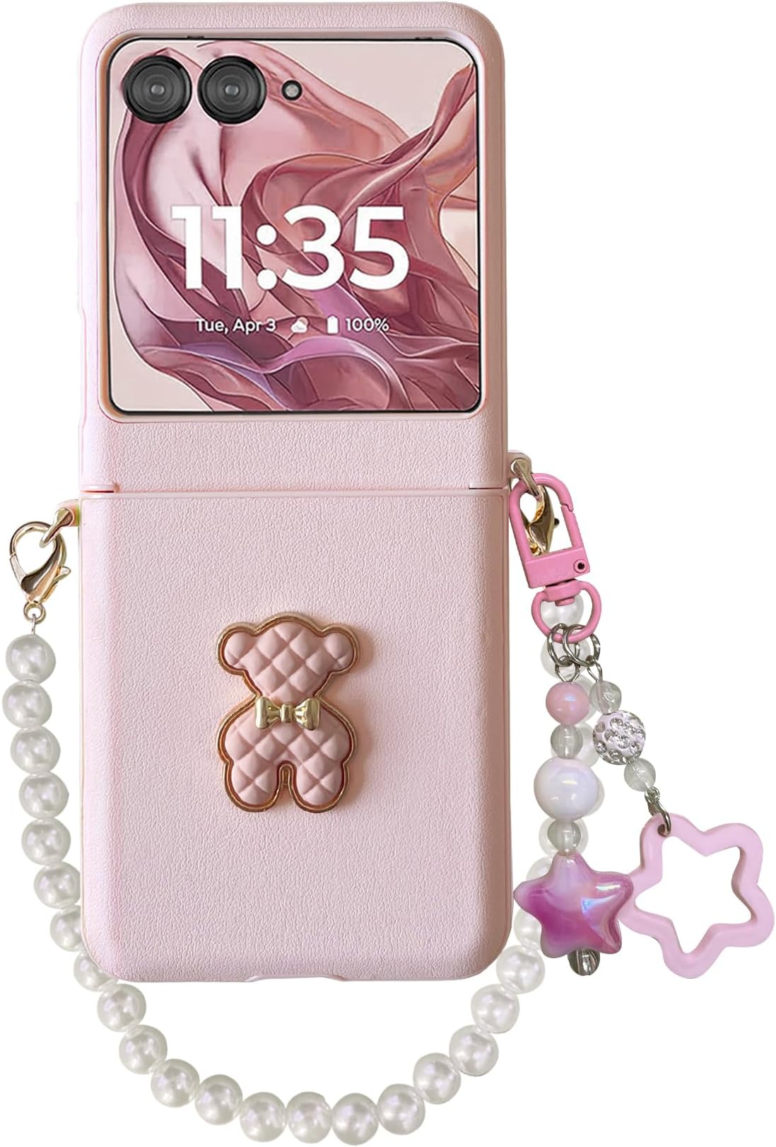 Amazon.com: Motorola Razr 2024 Case with Chain & Hinge Protection, Cute ...